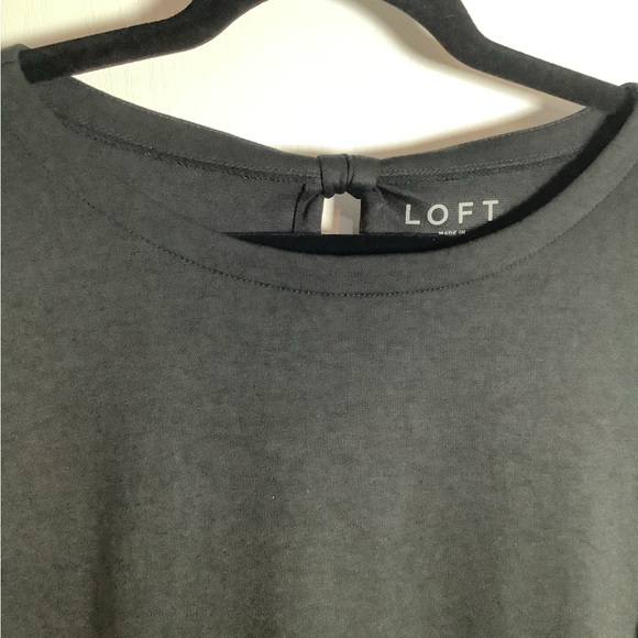 Loft 3/4 bell sleeve top with back keyhole detail - Picture 5 of 8